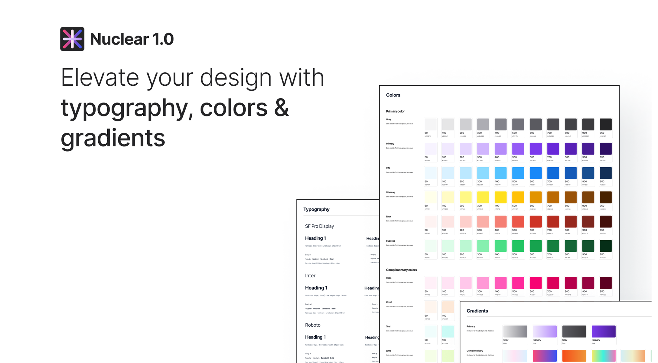 Color, Typography, Shadow & Blur